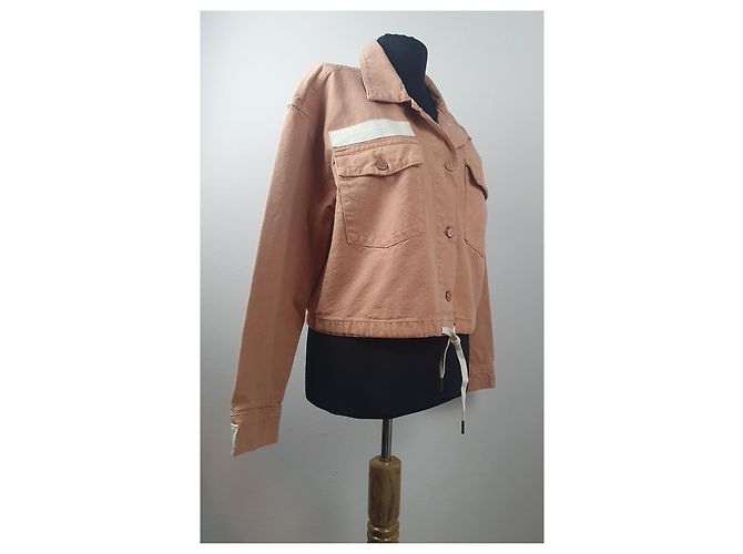 Autre Marque Chaqueta Sloane Coffee Ética Rosa de Algodón Multicolor - vista 3