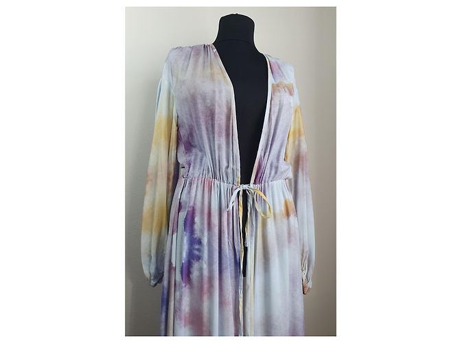 Autre Marque Aeryne Lange Strickjacke Viscose Mehrfarbig S Mehrfarben - Ansicht 2