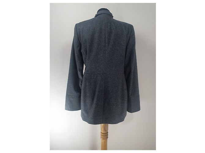 Autre Marque Abrigo Peacock Amsterdam de lana y cachemira gris - vista 5