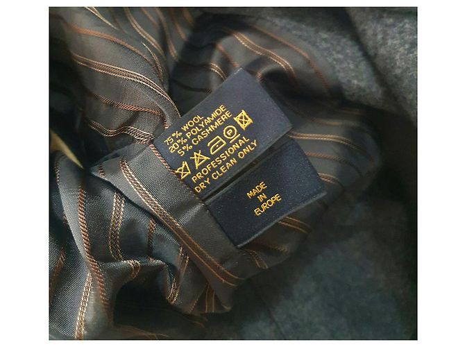 Autre Marque Abrigo Peacock Amsterdam de lana y cachemira gris - vista 9