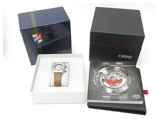 NOVO RELÓGIO DE AÇO ORIS CHRONORIS DATE 39 RELÓGIO AUTOMÁTICO CRONÓGRAFO MM Prata - vista 11