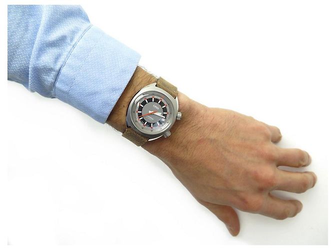 NOVO RELÓGIO DE AÇO ORIS CHRONORIS DATE 39 RELÓGIO AUTOMÁTICO CRONÓGRAFO MM Prata - vista 12
