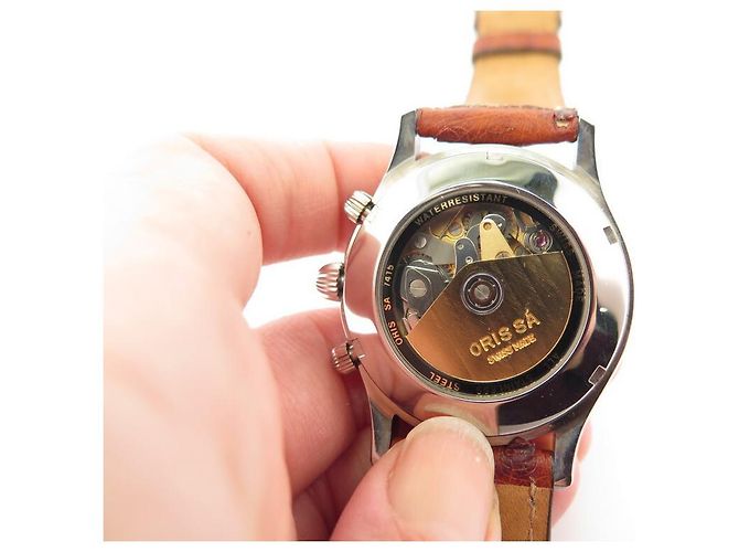OROLOGIO ORIS D'EPOCA 7415 CRONOMETRO DATARIO IN ACCIAIO 38 OROLOGIO AUTOMATICO MM - vista 4