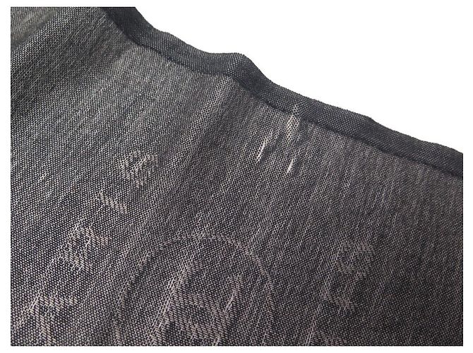 STOLA CHANEL LOGO CC 31 SCIARPA RUE CAMBON IN CASHMERE E LANA MARRONE - vista 5