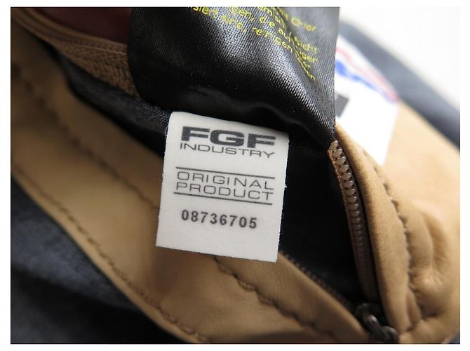 Blauer BLAUE JACKE 18SBLUL02197 BEIGE LEDERJACKE 48 M LEDERJACKE MANTEL - Ansicht 4