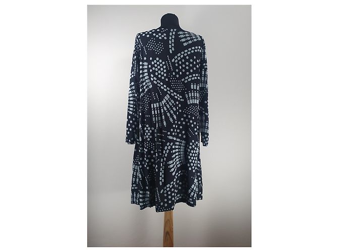 Bitte Kai Rand Kleid Viskose Schwarz Weiß Größe M - Ansicht 3