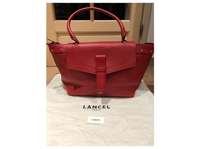Borsa Lancel Neo Charlie in pelle rossa Rosso - vista 2