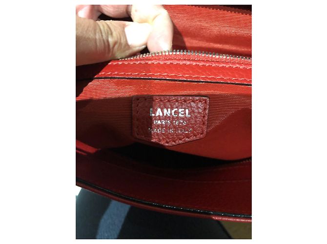 Borsa Lancel Neo Charlie in pelle rossa Rosso - vista 6