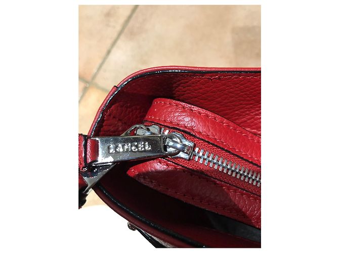 Borsa Lancel Neo Charlie in pelle rossa Rosso - vista 7