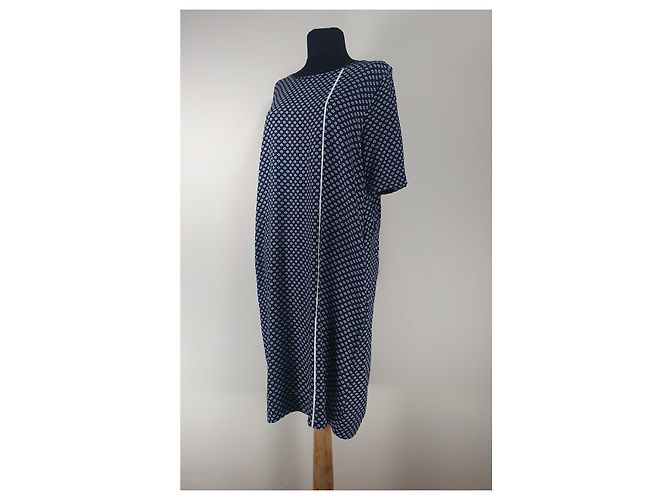 Baum und Pferdgarten Kleid blau Viscose - Ansicht 2
