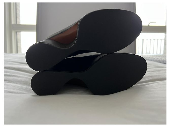 Botines con tacón de cuña Belen de cuero negro de Robert Clergerie - vista 5