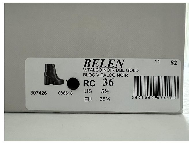 Botines con tacón de cuña Belen de cuero negro de Robert Clergerie - vista 7