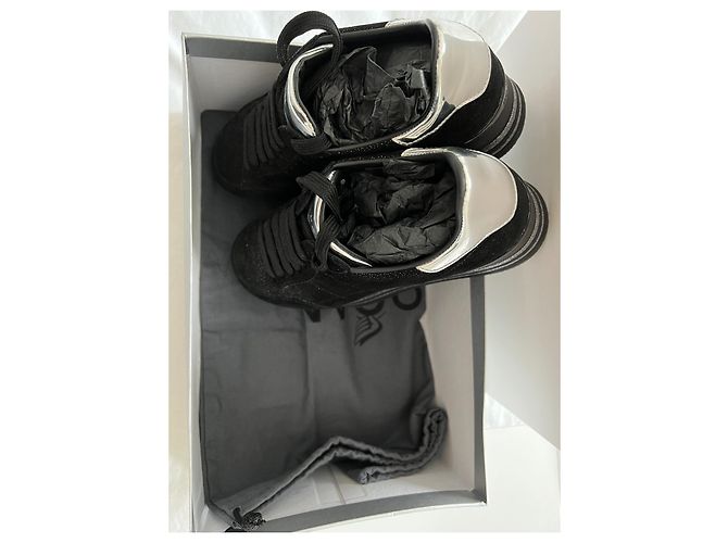 Graue Plateau-Sneaker von Hogan Schwarz - Ansicht 6