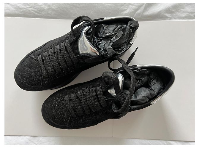 Graue Plateau-Sneaker von Hogan Schwarz - Ansicht 7