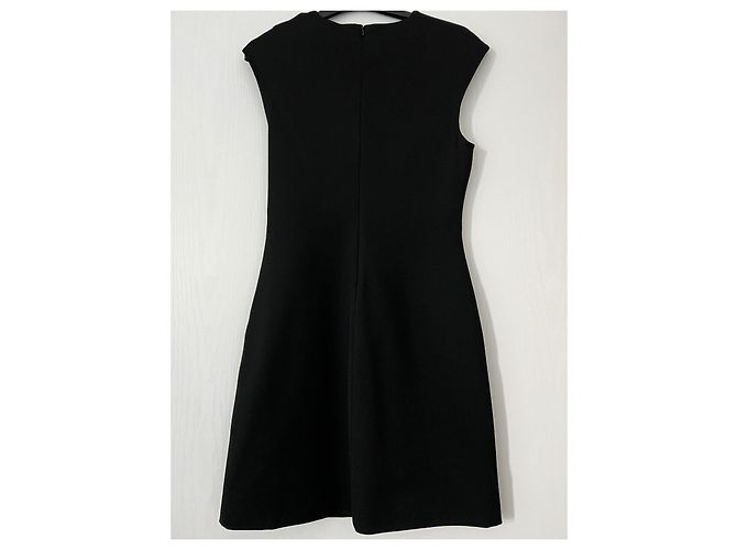 Helmut Lang Schwarzes Twist-Trägerkleid - Ansicht 3