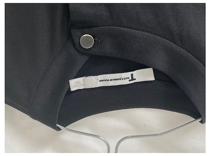 T By Alexander Wang T di Alexander Wang Top senza maniche in chiffon trasparente nero - vista 6