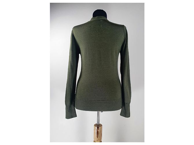 Viktor & Rolf Strickjacke Grün Kaschmir Wolle Seide - Ansicht 4