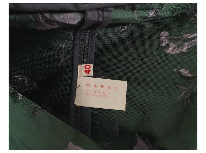 Falda Marni de seda verde Talla 40 - vista 6