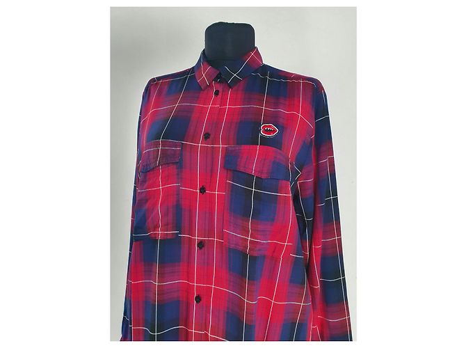 Munthe Plus Simonsen Maglia Lunga Rossa Multicolore in Raion Rosso Grigio - vista 2