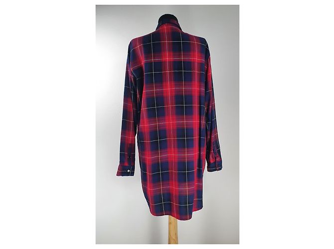 Munthe Plus Simonsen Maglia Lunga Rossa Multicolore in Raion Rosso Grigio - vista 4