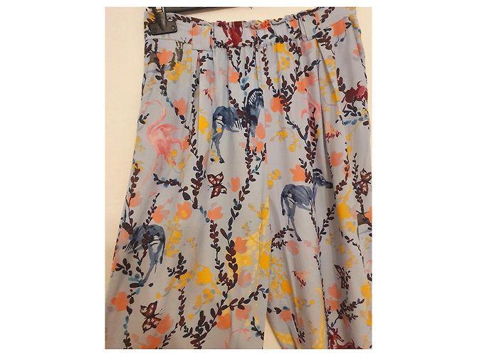 Autre Marque Pantalones Vinnie Stine Goya de viscosa Multicolor - vista 3