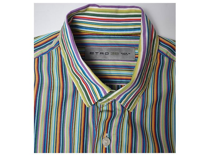Camisa Etro Multicor de Algodão - vista 5