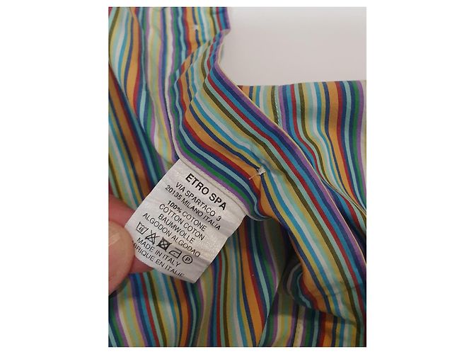 Camisa Etro Multicor de Algodão - vista 6