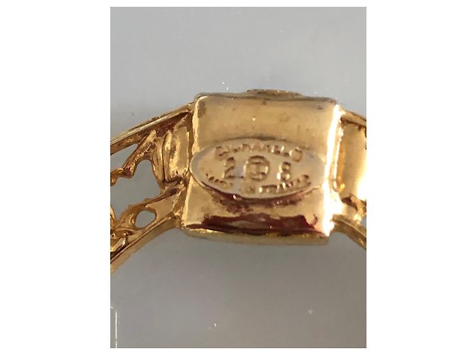 Chanel Gripoix Ohrringe Schwarz Gold Gold hardware - Ansicht 5