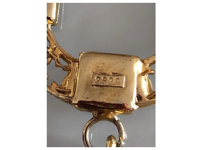 Chanel Gripoix Ohrringe Schwarz Gold Gold hardware - Ansicht 6
