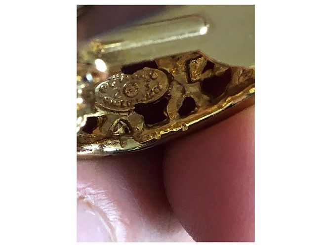 Chanel Gripoix Ohrringe Schwarz Gold Gold hardware - Ansicht 7