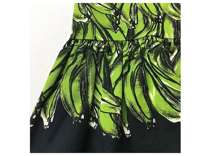 [Usado] Falda fruncida con estampado de plátano de Prada - vista 4