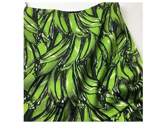 [Usado] Falda fruncida con estampado de plátano de Prada - vista 5