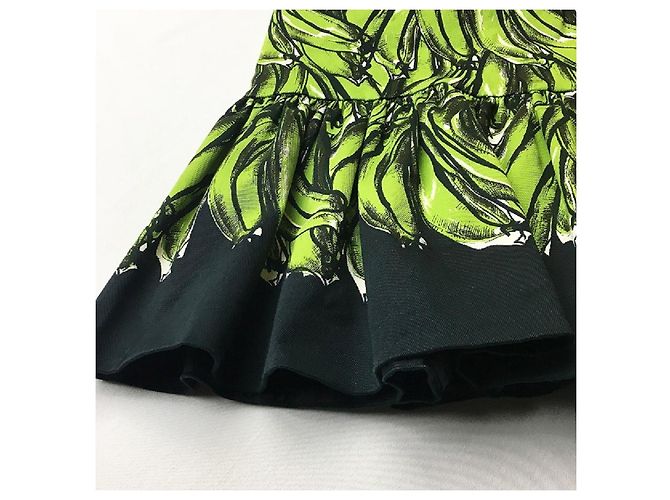 [Usado] Falda fruncida con estampado de plátano de Prada - vista 6