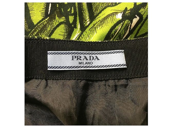 [Usado] Falda fruncida con estampado de plátano de Prada - vista 8
