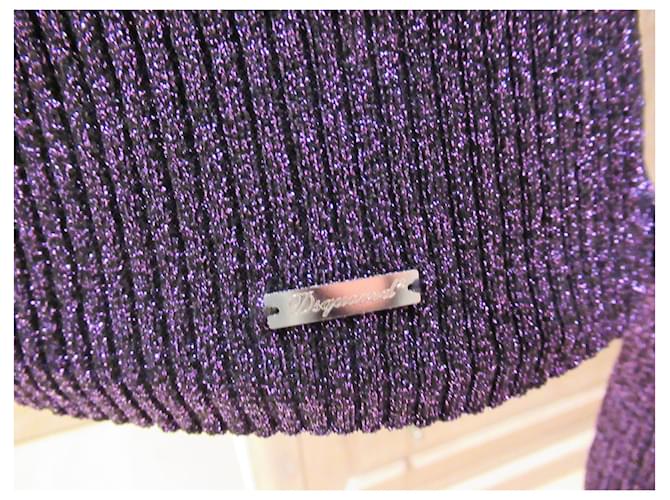 Dsquared2 jersey morado de lúrex Púrpura - vista 5
