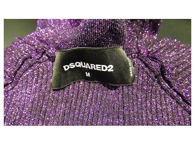 Dsquared2 jersey morado de lúrex Púrpura - vista 6
