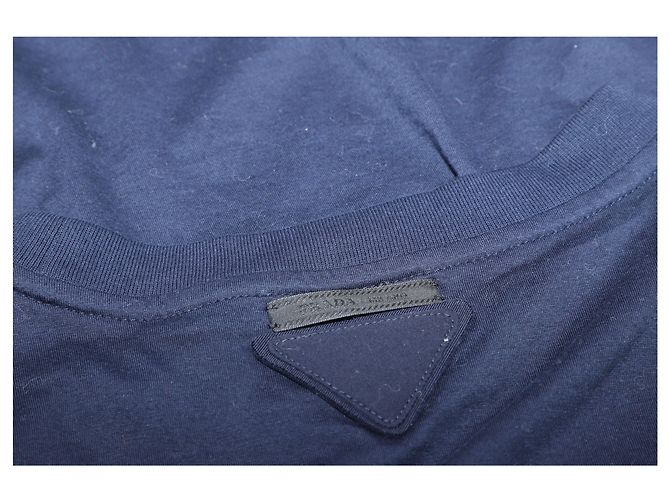 Camiseta Prada de algodón azul marino - vista 5