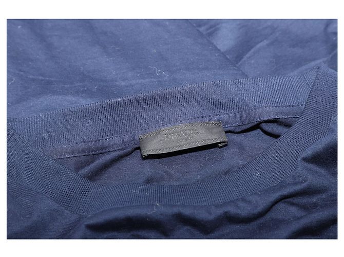 Camiseta Prada de algodón azul marino - vista 6