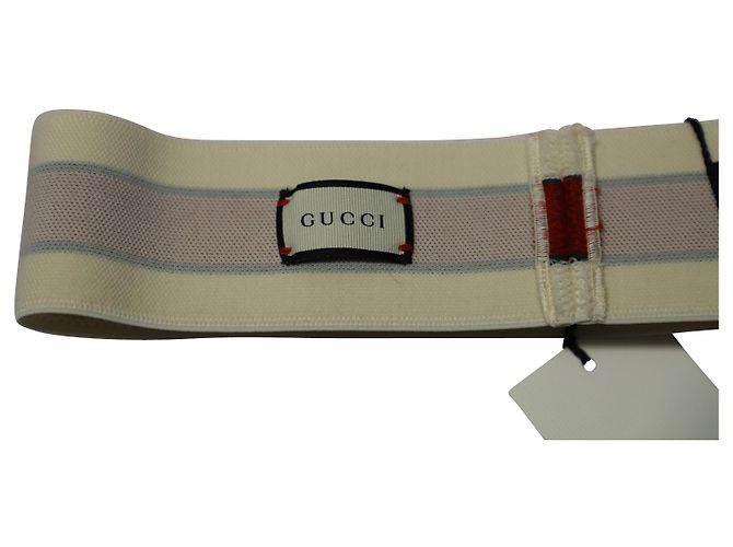 Gucci Queen Stirnband aus mehrfarbigem Polyester Python drucken - Ansicht 3