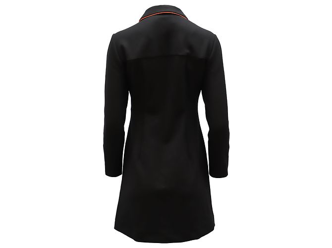 Autre Marque Abito Cefinn a trapezio con zip frontale in poliestere nero - vista 2