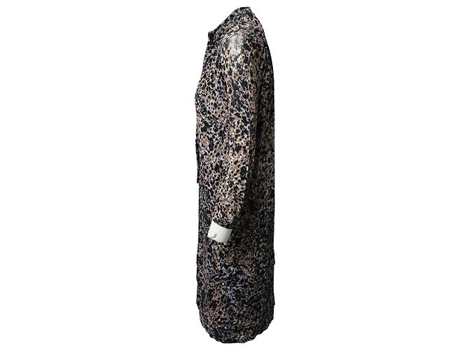 Abito midi Burberry stampato in rayon multicolore Stampa python - vista 2