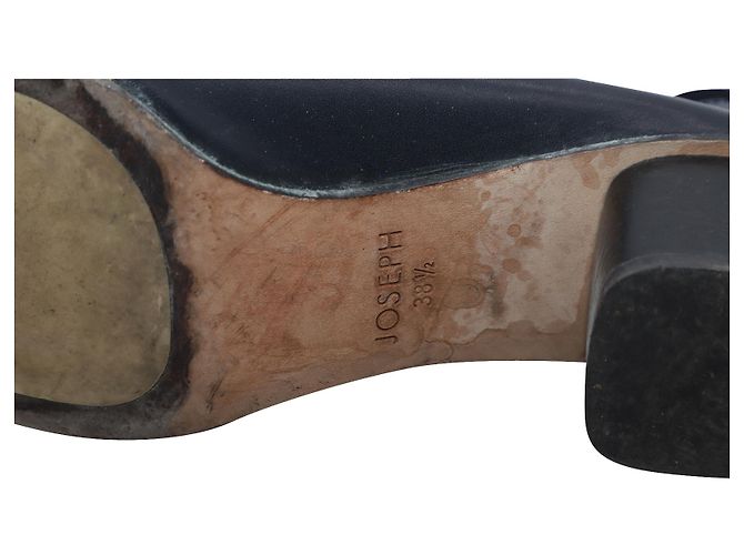 Décolleté Joseph con tacco largo in pelle blu navy - vista 5