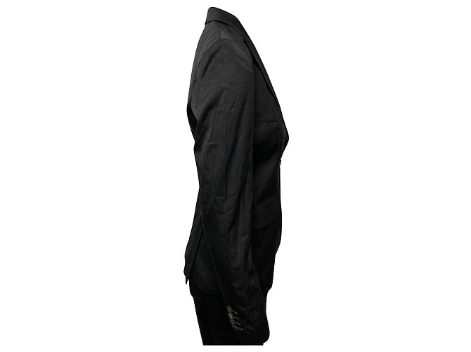 Chaqueta Hugo Boss Blazer en lana negra Negro - vista 2