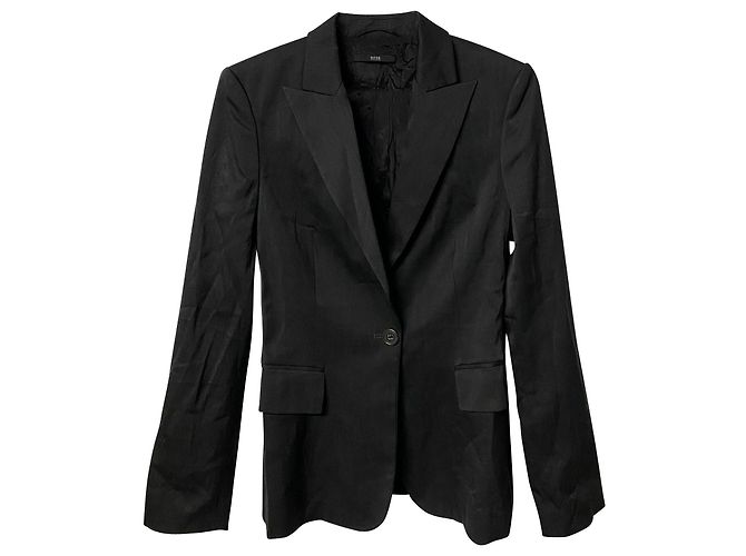 Chaqueta Hugo Boss Blazer en lana negra Negro - vista 4