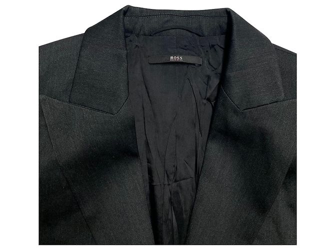 Chaqueta Hugo Boss Blazer en lana negra Negro - vista 6