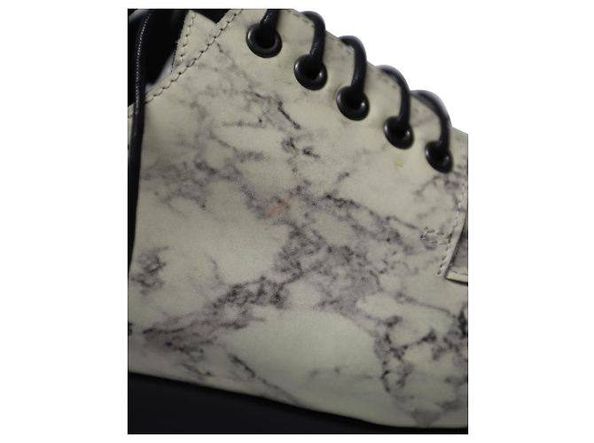 Opening Ceremony Inaugurazione Eleanor Platform Oxfords in Pelle Stampa Marmo Multicolore - vista 8