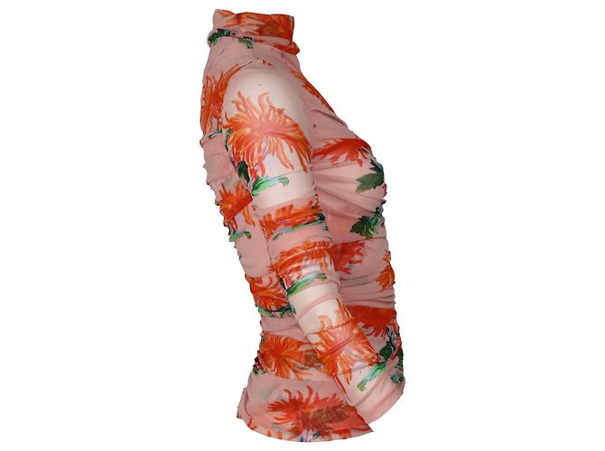 Top Diane Von Furstenberg de nailon floral Impresión de pitón - vista 2