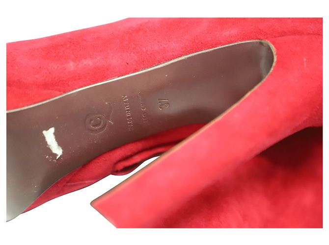 Stivaletti Alexander McQueen in camoscio rosso - vista 6