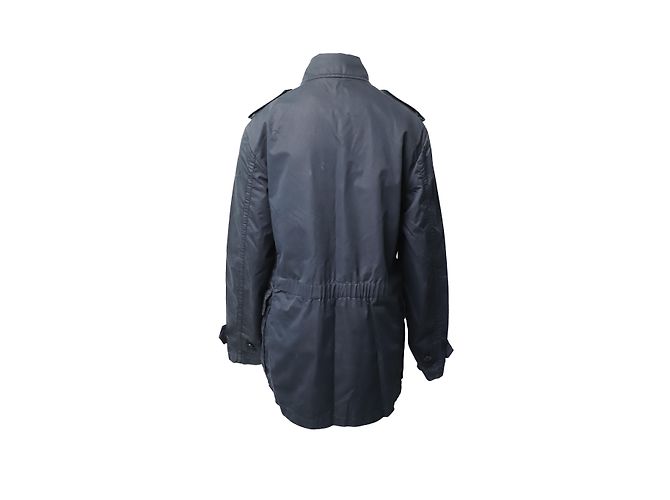Giacca Monopetto Burberry in Cotone Blu Navy - vista 2