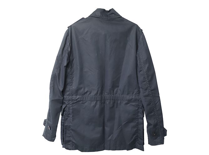 Giacca Monopetto Burberry in Cotone Blu Navy - vista 5